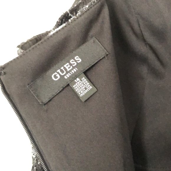 #114 GUESS [14] Fit/Flare lace dress - Picture 8 of 13